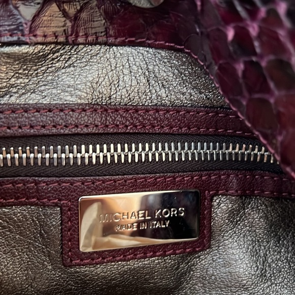 Genuine Michael Kors Python Bag in Oxblood—receipt on request (authentic) - Picture 7 of 9